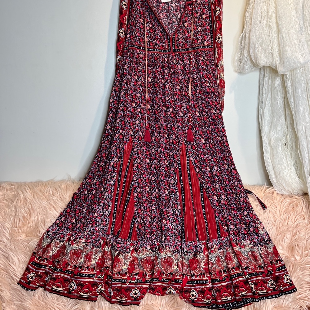 Free People Happy Feelings Printed Midi Dress - Picture 4 of 8